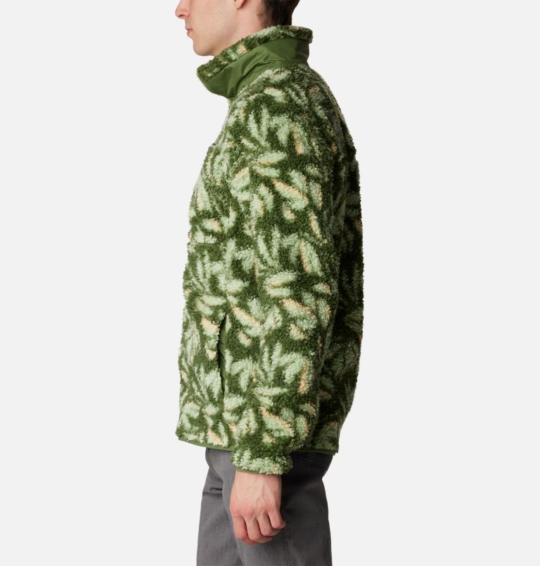 Winter Pass Print Fleece Full Zip, Color: Canteen Areca Print, image 3