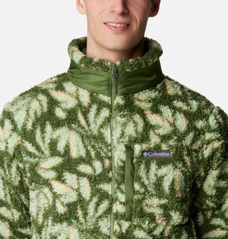 Winter Pass Print Fleece Full Zip, Color: Canteen Areca Print, image 4