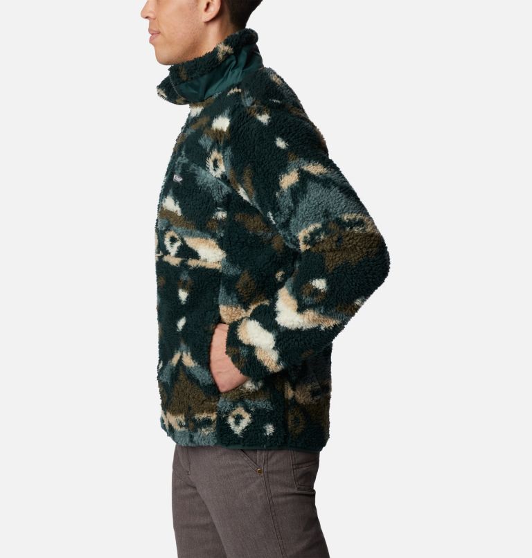 Winter Pass Print Fleece Full Zip | 370 | XS, Color: Spruce Rocky Mountain Print, image 3