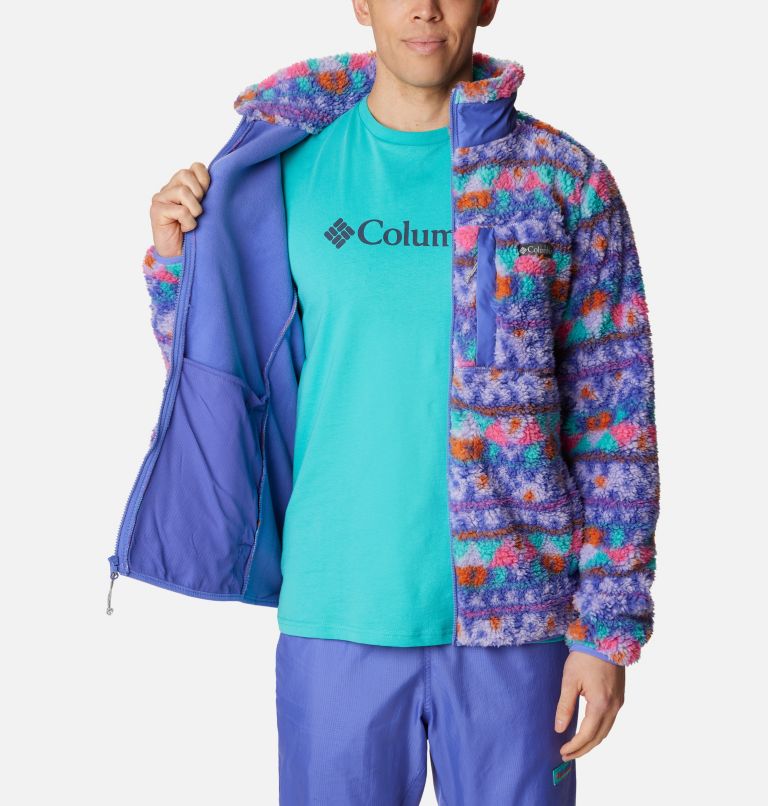 Winter Pass Print Fleece Full Zip | 546 | S, Color: Purple Lotus Camp Blanket, image 5