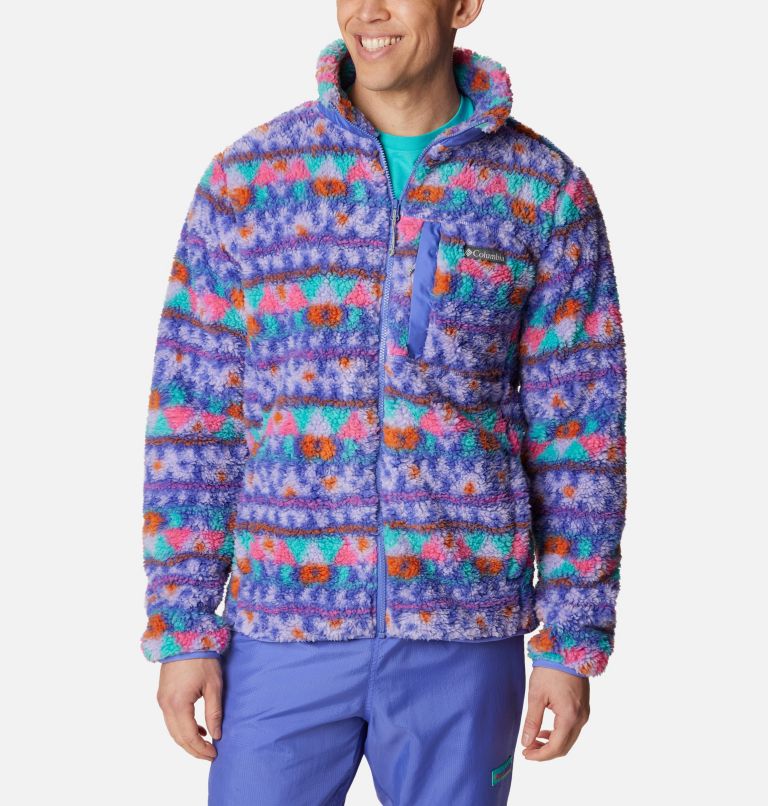 Winter Pass Print Fleece Full Zip | 546 | S, Color: Purple Lotus Camp Blanket, image 1