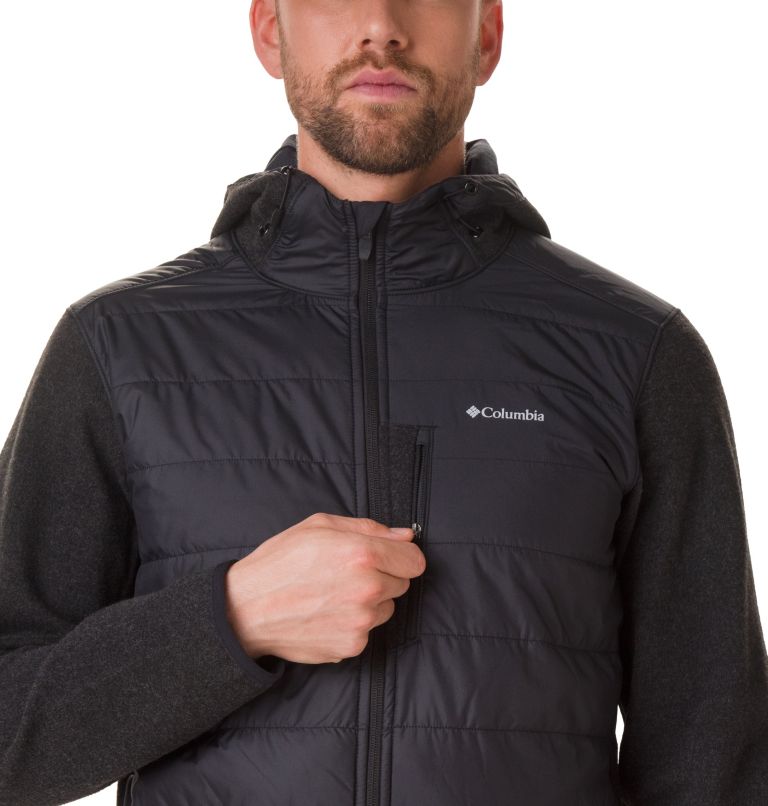 Columbia mens panorama omni shield hybrid padded jacket black new arrivals