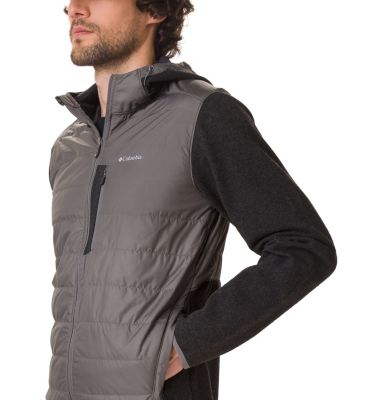 gray columbia fleece jacket