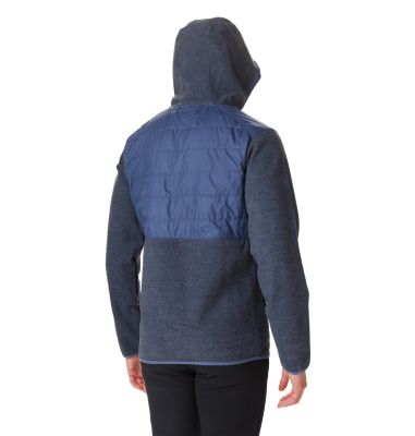 Men's Panorama&trade; Full Zip Hybrid Fleece Jacket Panorama&trade; Full Zip Hoodie | 478 | L, Dark Mountain, Collegiate Navy, back