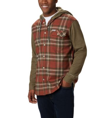 columbia flannel hoodie