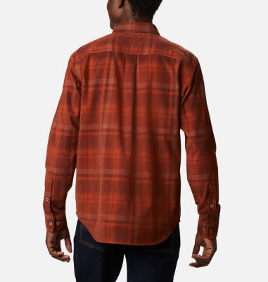Camisa de pana Flare Gun para hombre Flare Gun&trade; Corduroy Shirt | 010 | S, Dark Amber Plaid, back