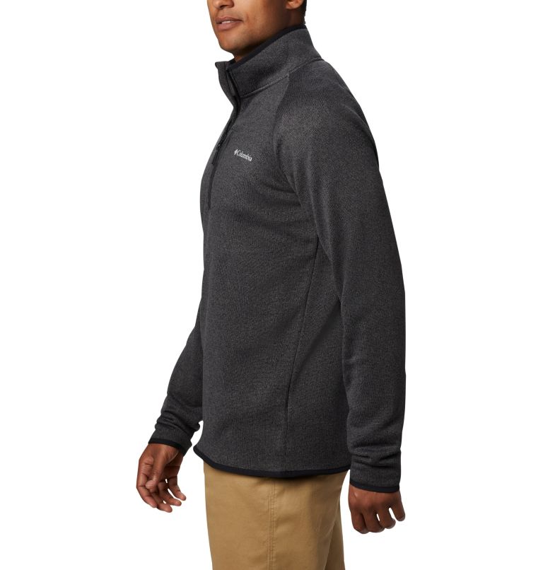 Chandail en laine polaire à demi-fermeture éclair Canyon Point pour homme, Color: Black, image 5