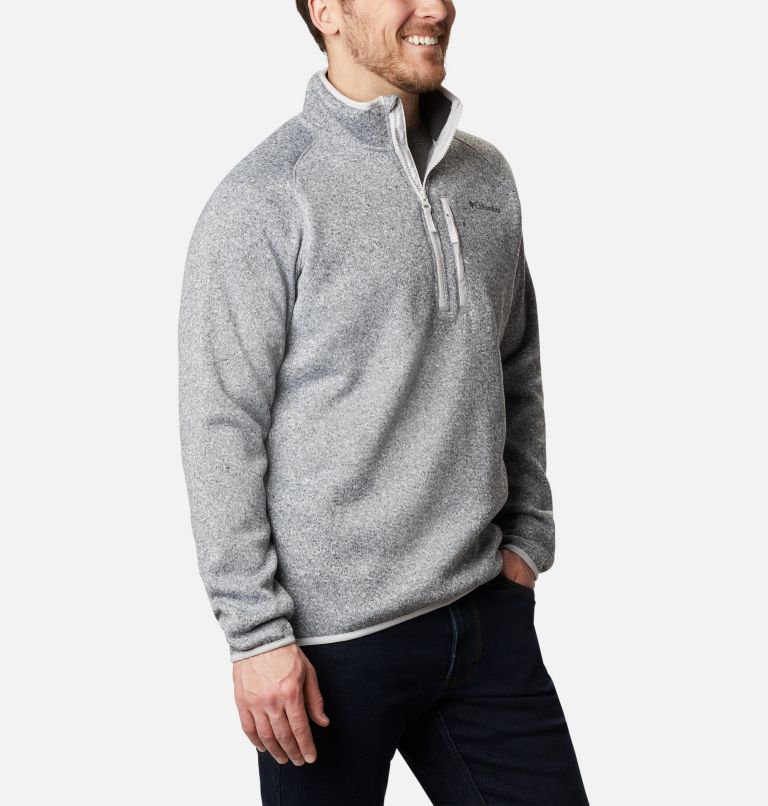Chandail en laine polaire à demi-fermeture éclair Canyon Point pour homme, Color: Nimbus Grey, image 5