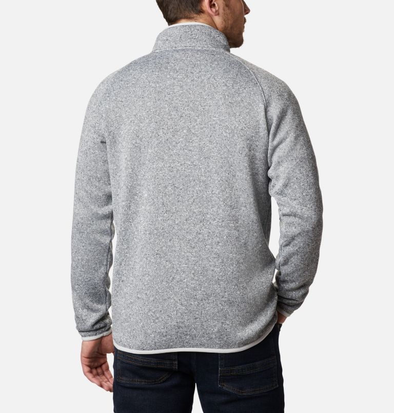 Chandail en laine polaire à demi-fermeture éclair Canyon Point pour homme, Color: Nimbus Grey, image 2