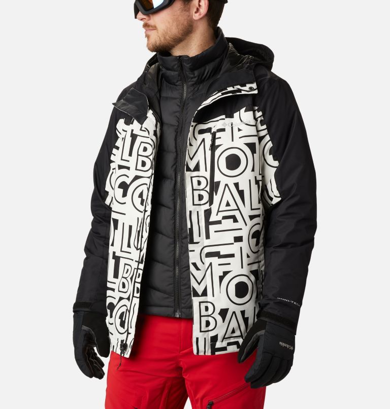 Men's Whirlibird IV Interchange Jacket, Color: White Typo, Black, image 13
