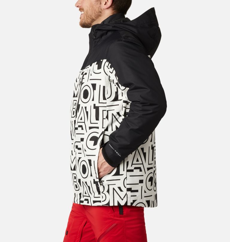 Men's Whirlibird IV Interchange Jacket, Color: White Typo, Black, image 3
