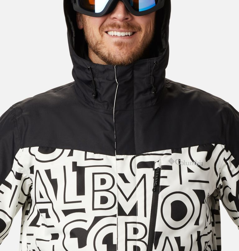 Men's Whirlibird IV Interchange Jacket, Color: White Typo, Black, image 4