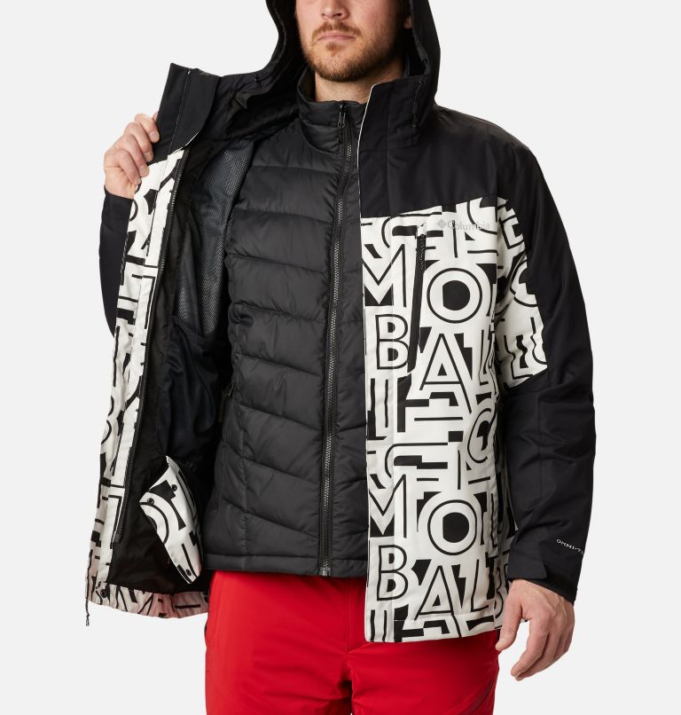 Men's Whirlibird IV Interchange Jacket, Color: White Typo, Black, image 5