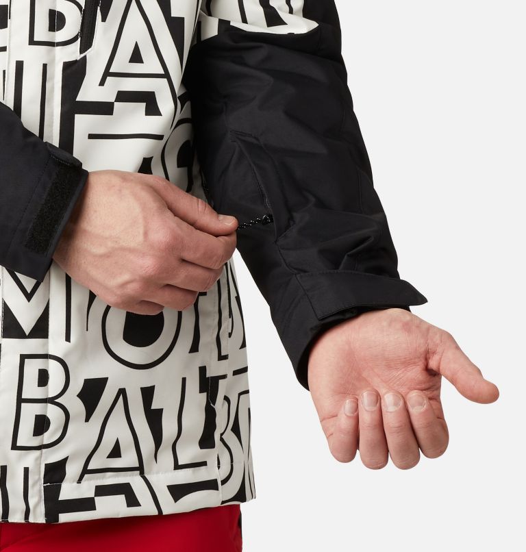 Men's Whirlibird IV Interchange Jacket, Color: White Typo, Black, image 7