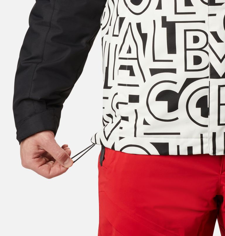 Men's Whirlibird IV Interchange Jacket, Color: White Typo, Black, image 8