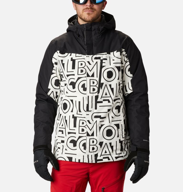 Men's Whirlibird IV Interchange Jacket, Color: White Typo, Black, image 1