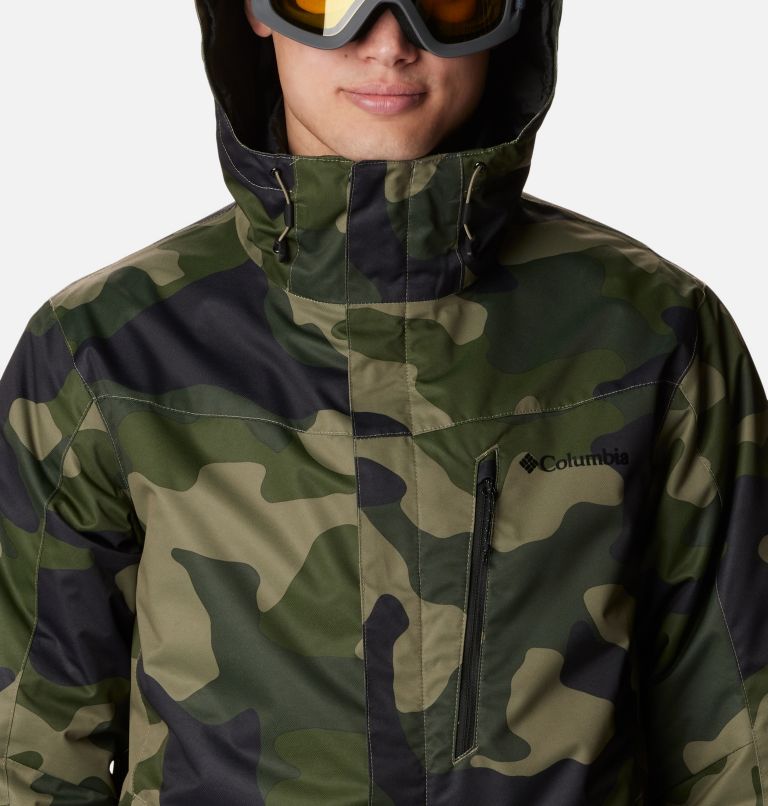 Men's Whirlibird IV Interchange Jacket, Color: Stone Green Mod Camo Print, image 4