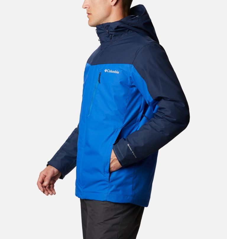 Men's Whirlibird IV Interchange Jacket, Color: Bright Indigo, Collegiate Navy, image 3