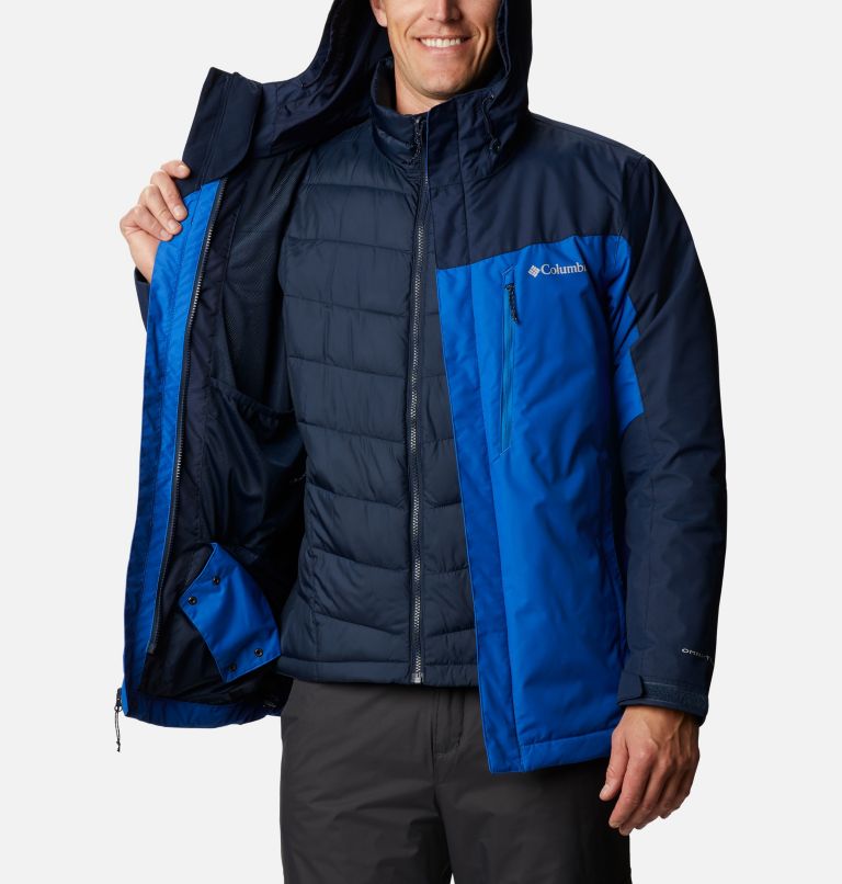 Men's Whirlibird IV Interchange Jacket, Color: Bright Indigo, Collegiate Navy, image 5