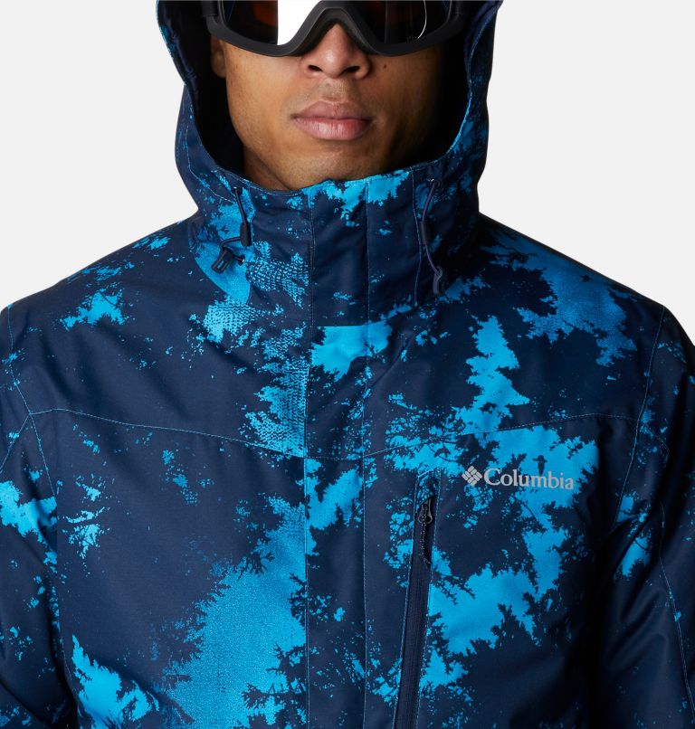 Men's Whirlibird IV Interchange Jacket, Color: Compass Blue Lookup Print, image 4
