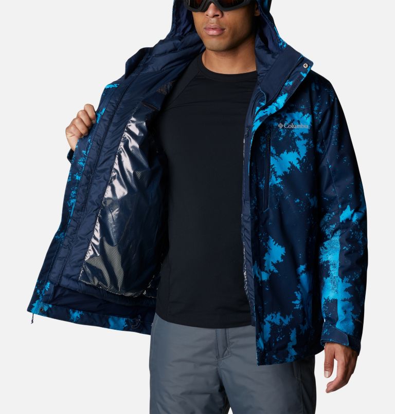 Men's Whirlibird IV Interchange Jacket, Color: Compass Blue Lookup Print, image 5
