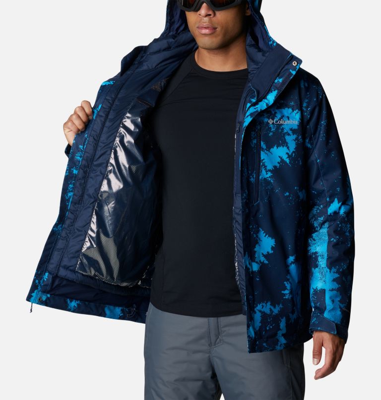 Thumbnail: Men's Whirlibird IV Interchange Jacket, Color: Compass Blue Lookup Print, image 5