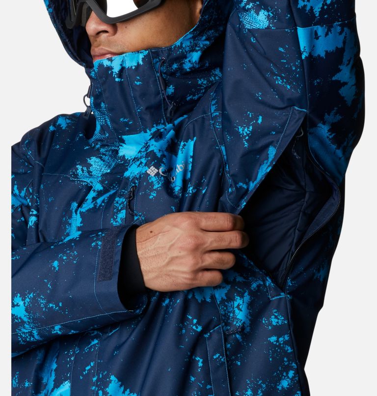Men's Whirlibird IV Interchange Jacket, Color: Compass Blue Lookup Print, image 8