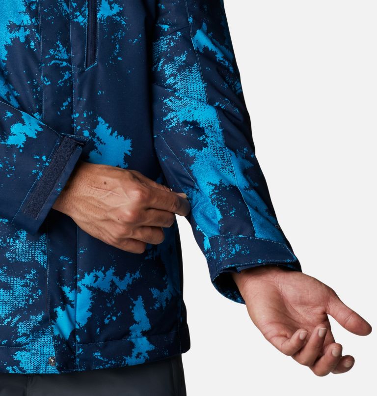 Men's Whirlibird IV Interchange Jacket, Color: Compass Blue Lookup Print, image 9