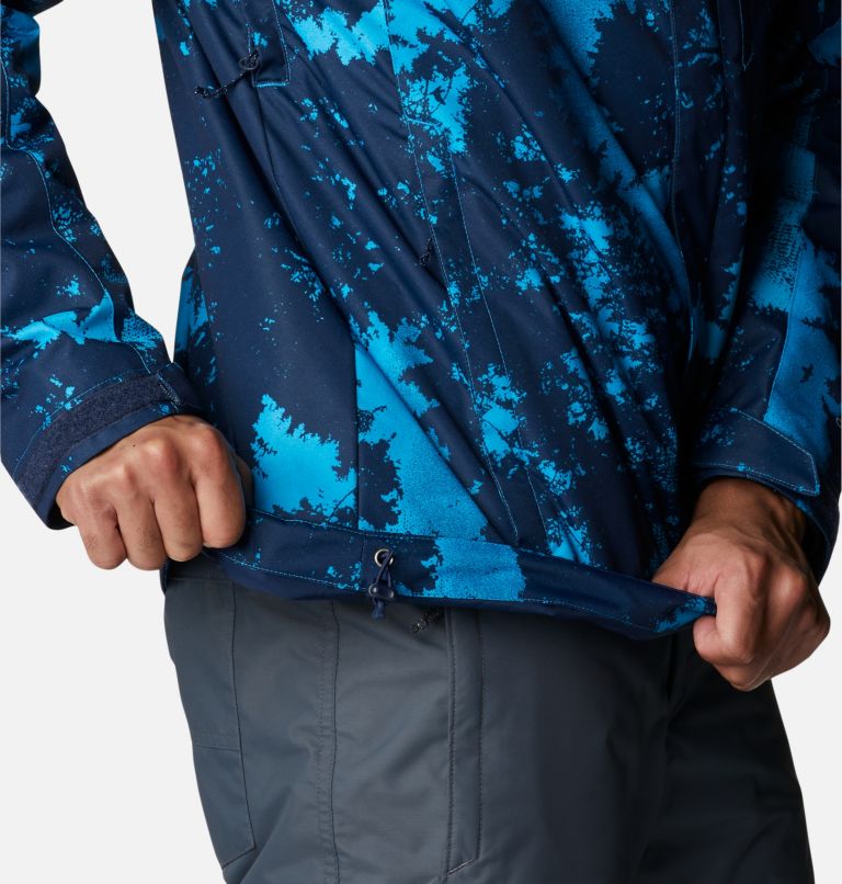 Men's Whirlibird IV Interchange Jacket, Color: Compass Blue Lookup Print, image 10