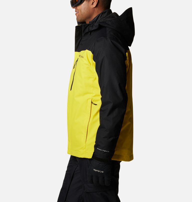 Thumbnail: Men's Whirlibird IV Interchange Jacket - Tall, Color: Laser Lemon, Black, image 3