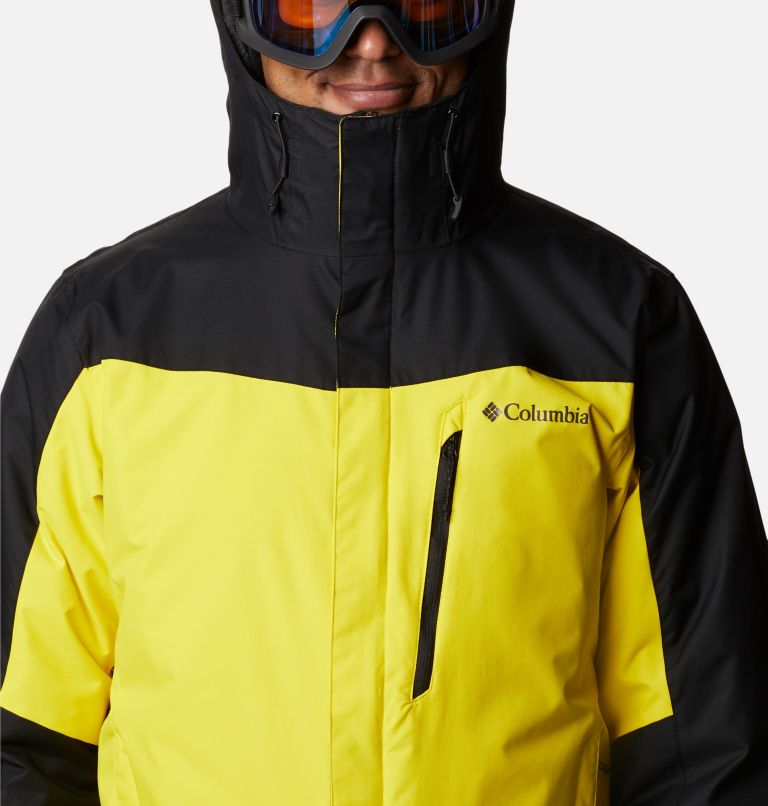 Thumbnail: Men's Whirlibird IV Interchange Jacket - Tall, Color: Laser Lemon, Black, image 4