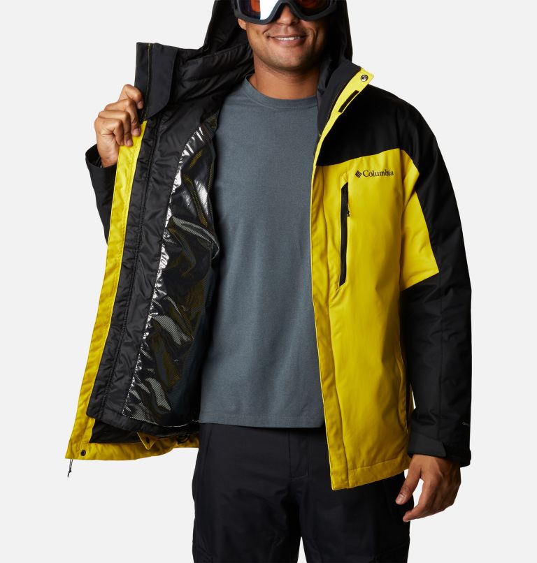 Thumbnail: Men's Whirlibird IV Interchange Jacket - Tall, Color: Laser Lemon, Black, image 5