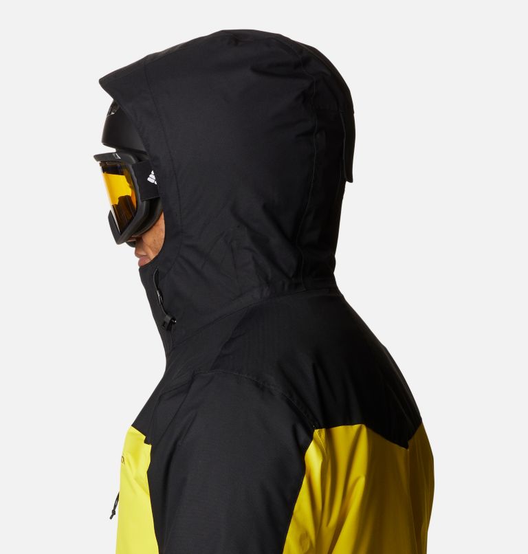 Thumbnail: Men's Whirlibird IV Interchange Jacket - Tall, Color: Laser Lemon, Black, image 8