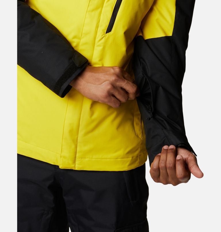 Thumbnail: Men's Whirlibird IV Interchange Jacket - Tall, Color: Laser Lemon, Black, image 10