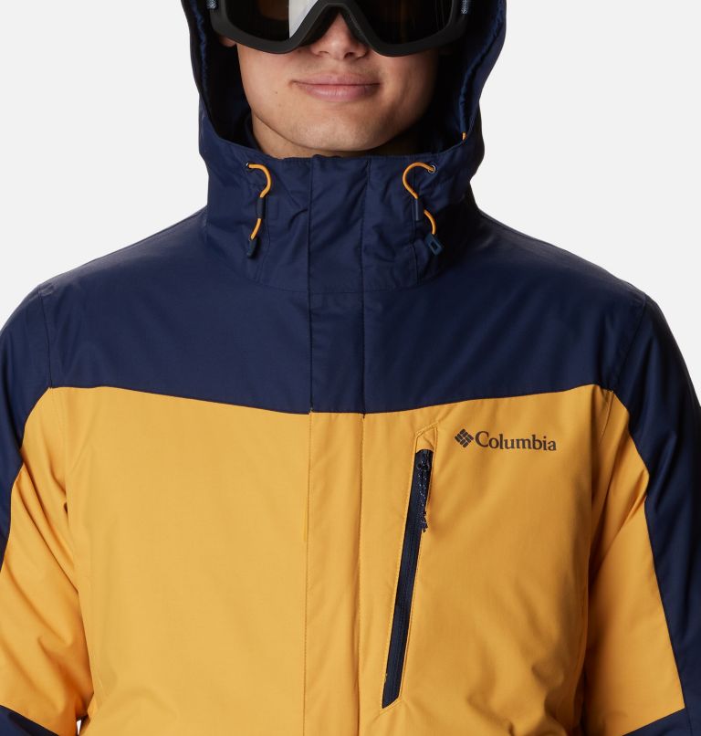 Men's Whirlibird IV Interchange Jacket, Color: Raw Honey, Collegiate Navy, image 4