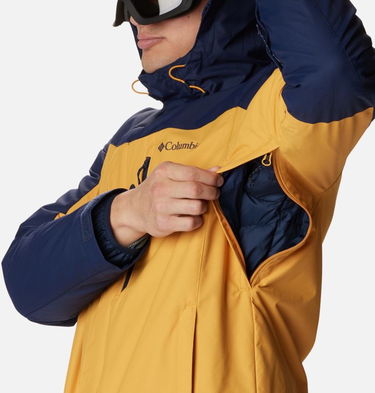 Thumbnail: Men's Whirlibird IV Interchange Jacket, Color: Raw Honey, Collegiate Navy, image 11