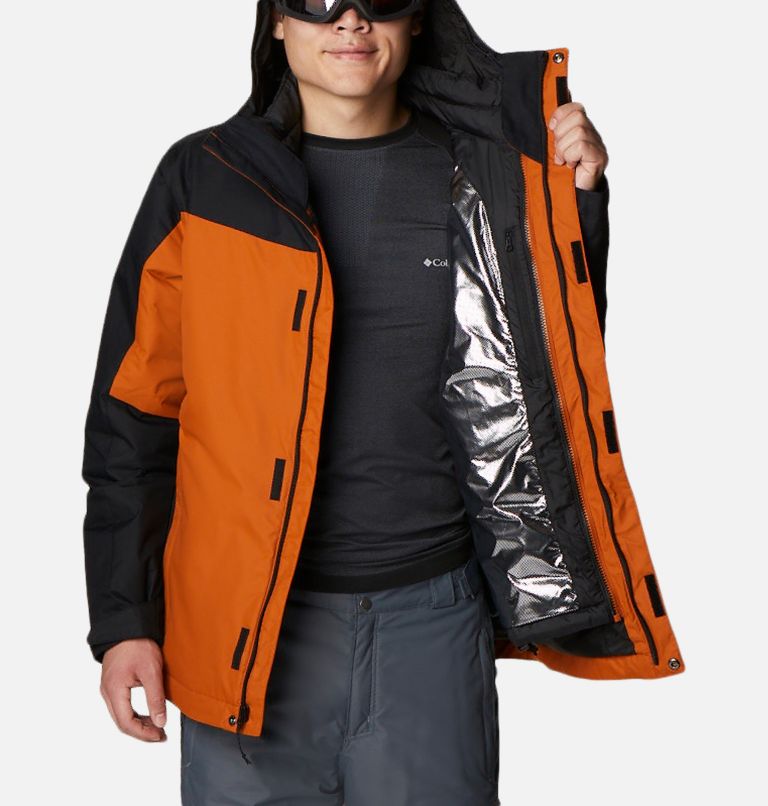 Thumbnail: Men's Whirlibird IV Interchange Jacket - Tall, Color: Warm Copper, Black, image 6