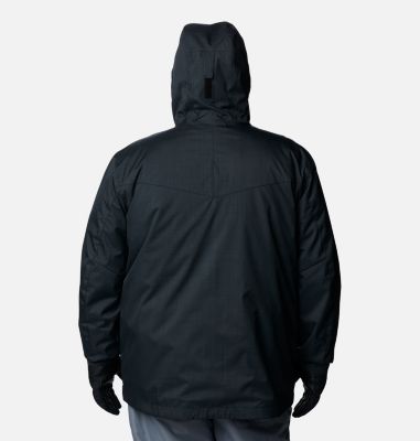 Men's Whirlibird&trade; IV Interchange Jacket - Big Whirlibird&trade; IV Interchange Jacket | 023 | 1X, Black Melange, back