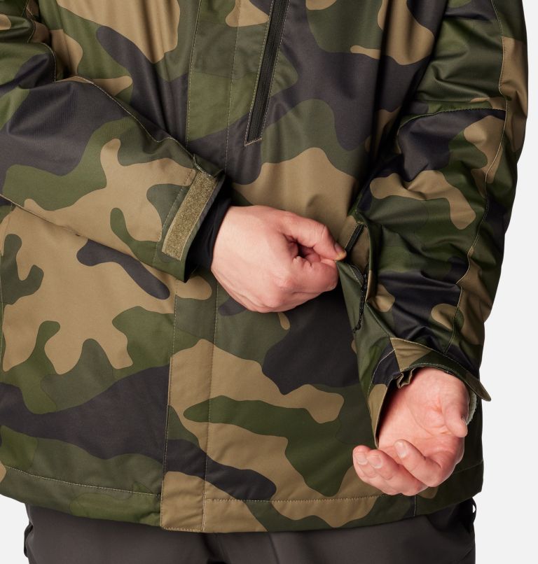 Thumbnail: Men's Whirlibird IV Interchange Jacket - Big, Color: Stone Green Mod Camo Print, image 8
