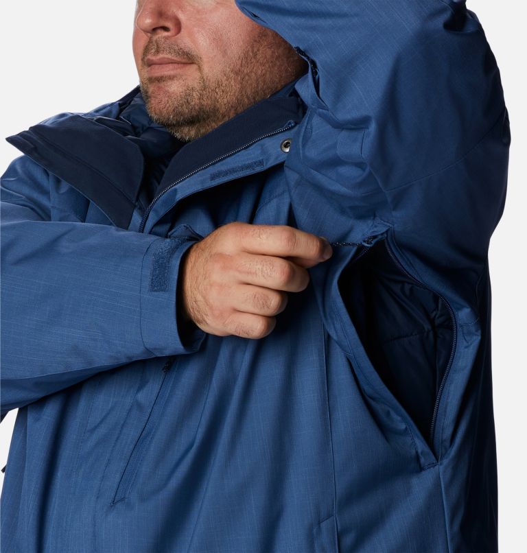 Thumbnail: Men's Whirlibird IV Interchange Jacket - Big, Color: Night Tide Melange, image 8