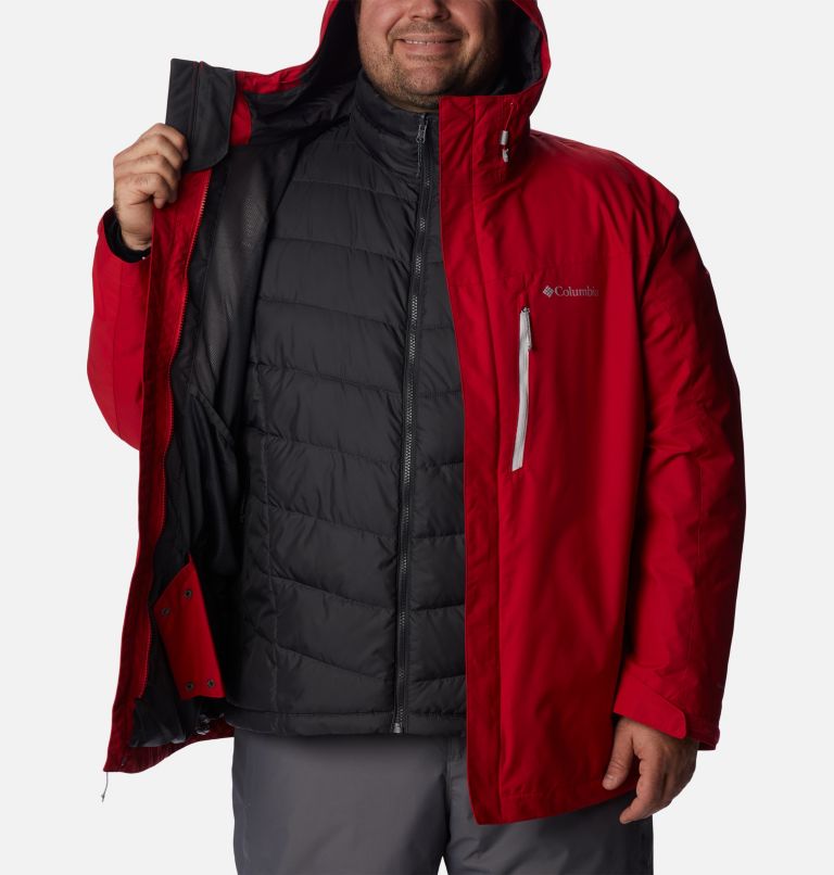Thumbnail: Men's Whirlibird IV Interchange Jacket - Big, Color: Mountain Red, image 7