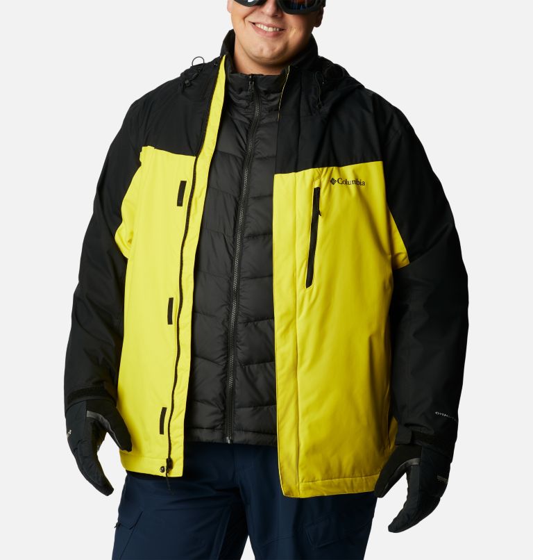 Thumbnail: Men's Whirlibird IV Interchange Jacket - Big, Color: Laser Lemon, Black, image 11