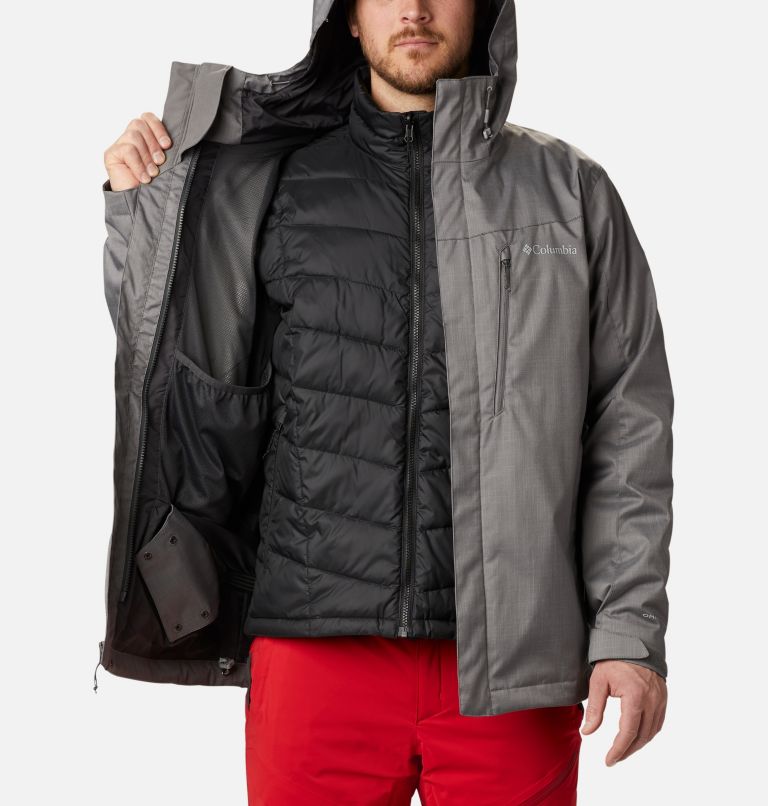 Thumbnail: Men's Whirlibird IV Interchange Jacket - Tall, Color: City Grey Melange, image 5