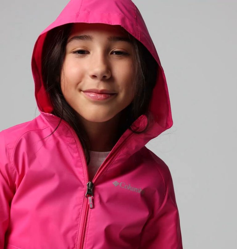 Girls' Switchback II Jacket, Color: Pink Ice, image 2