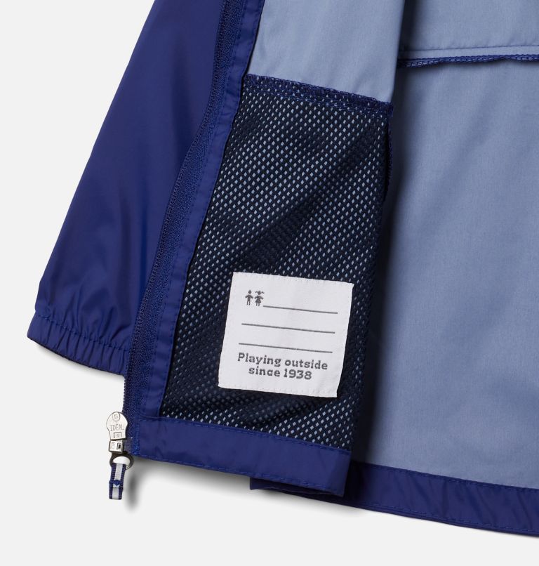 Girls' Toddler Switchback II Rain Jacket, Color: Dark Sapphire, image 3