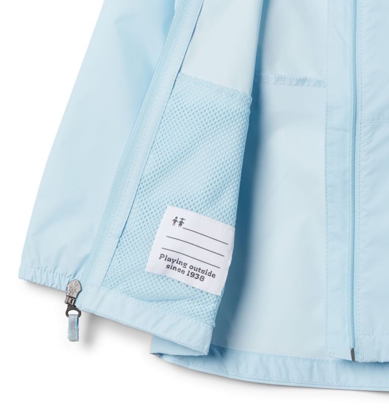 Girls' Toddler Switchback II Rain Jacket, Color: Spring Blue, image 3