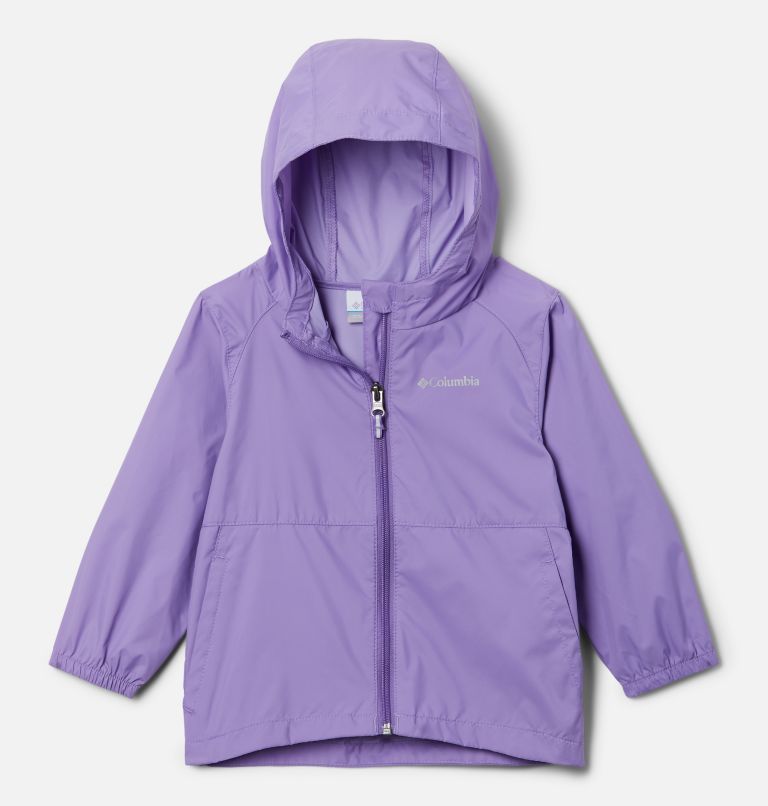 Girls' Toddler Switchback II Rain Jacket, Color: Paisley Purple, image 1