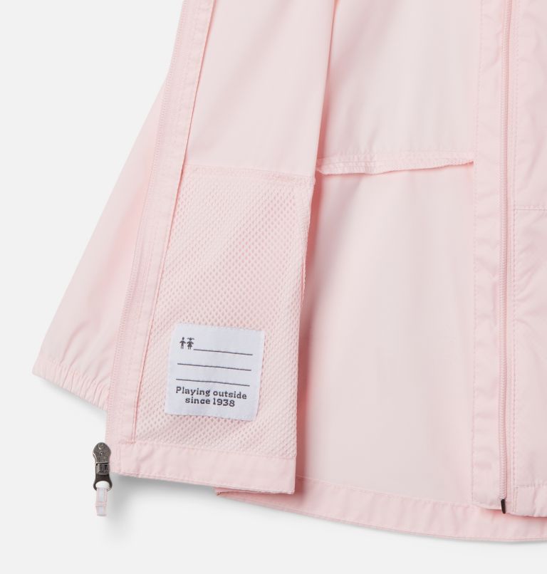 Girls' Toddler Switchback II Rain Jacket, Color: Satin Pink, image 3