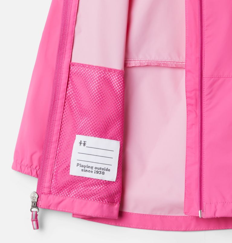 Girls' Toddler Switchback II Rain Jacket, Color: Pink Ice, image 3