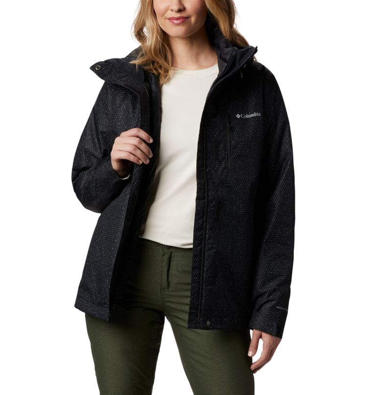 Manteau Interchange Whirlibird IV pour femme, Color: Black Sparkler Print, image 1